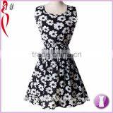 High Spandex Back Skater Dress for Summer thumbnail-6