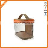 Transparant PVC Cosmetic Bag Custom Leather Makeup Bag