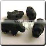 Ceramic small animal shape bead - Cute little Hippopotamus