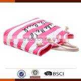 New Design Fashion Canvas Beach Bag for Ladies thumbnail-3