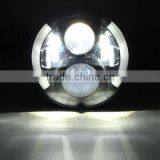 80w 7" Halo Led Headlight Round 7inch H4 Hi/Low Beam 7INCH LED Headlights DRL Led Car Headlamp for Jeep Wrangler JK, TJ, CJ thumbnail-6