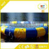 New Round Water Air Bouncer With Spring Structure Inflatable Water Trampoline for Sale thumbnail-4