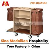 5 Star Hotel Resorts Guest Room Cleaning Trolley