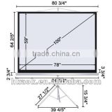 100" Diagonal 78"x59" tripod projection screen with ratio 4:3