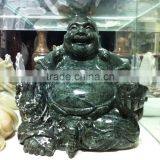 Laughing Buddha Statue White Marble Stone Hand Sculpture Carved For Temple No 21