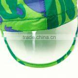 Fashion Student Long Green Transparent Brim Raincoat With Backpack Place thumbnail-4