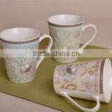 Beautiful Porcelain Coffee Milk Mug Ceramic Funnel Shape Mugs thumbnail-5