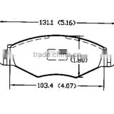 types of brake pads D1143 425212 for PEUGEOT CITROEN front brakes cost