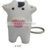 Cow Design Pvc Keychain for Gift thumbnail-1