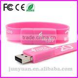 Silicone Custom Usb Slap Bracelet Memory Stick