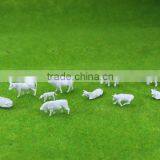 Building model cow, scale animals for HO scale, plastic building resin farm cow for 1/87