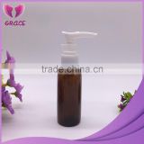 50ml amber PET bottles with lotion pump dispenser