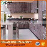 Fancy Modern Melamine Panels Wood Grain Lacquer Finish Stoving Cupboard thumbnail-1