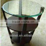 Latest Wooden Modern Glass Coffee Table With Stools thumbnail-1