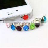 Wholesale Crystal Diamond 3.5mm Anti Dust Plug Headset Jack Stopper For IPhone 4 4s 3G 5 5G 5C 5S 6 6plus IPad Mini thumbnail-4
