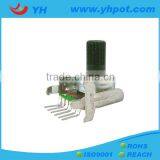 jiangsu 12mm dual gang rotary micro potentiometer with 6 pin