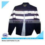 Black Reflective Tapes Safety Windproof Protective Coat thumbnail-3