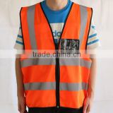 CE Certificate EN20471 Reflective Safety Vest Pockets Safety Equipment