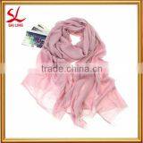Fashion Plain Pure Color Viscose Scarf Wholesale Solid Max Women Pashmina Shawl thumbnail-2