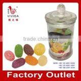 New Item Glass Bottle Filled Fruit Hard Candy