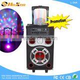 Hoxen 8" active speakers with built-in disco ball light ,party speakers L-54A