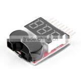 Balance Meter Tester 1-8S Lipo Battery Tester Low Voltage Buzzer Alarm thumbnail-2