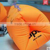 2016 Hot Sale Customised Orange Pvc Inflatable Baby Armband, Water Swimming Float Ring