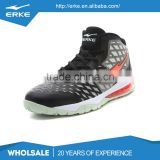 ERKE wholesale brand performance high ankle mens basketball shoes with half air cushion