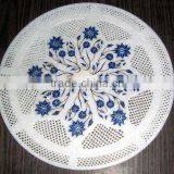 Excellent Quality Marble Inlay Plate With Jali thumbnail-1