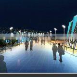 Hot Dipped Galvanizing and Painting Powder Coated Curved Led Lighting IP65 thumbnail-4