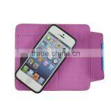 Pink 2 In 1 Magnetic Detached Leather Case For Wiko Getaway thumbnail-5