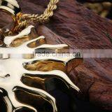 Fashion Stainless Steel Gold Plated Sun Moon Pendant thumbnail-3