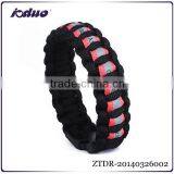 HOT SALES Handwoven Survival Bracelet Glow in the Dark Plastic Buckle Paracute Bracelet ZTDR-20140326002 thumbnail-1