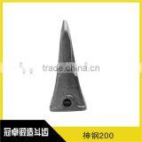 SK200 Bucket Flat Tooth Wheel Excavator Bucket Tooth thumbnail-2