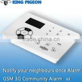868/433mhz Self Defense Safety Home Alarm GSM With APP/GSM,smart Gsm Wireless Alarm SystemK8 thumbnail-5