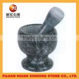 Unique Marble Stone Mortar and Pestle for Garlic Crusher Usage thumbnail-1