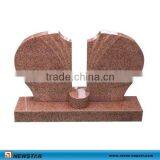 Red Polished Granite Tombstone thumbnail-1