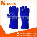 Durable Reinforce Labour Protection Split Leather Gloves for Welders thumbnail-1