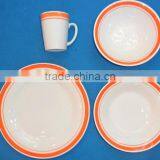 GLAZED COLOR CERAMIC DINNER SET thumbnail-1
