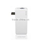 2017 OEM Logo Customize AC Plug 5000mah Portable Charger Power Bank thumbnail-2