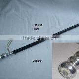 Wooden Walking Stick Aluminium Handle and Mother of Pearl Inlay thumbnail-1