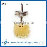 Mini Wholesale Cheap Clear Glass Oil Bottle With Metal Lid thumbnail-1