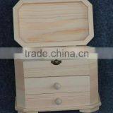 Unfinished Wood Desktop Organizer Jewelry Box thumbnail-2