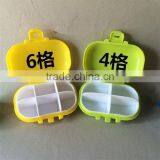 Wholesale Stock Macaron Cute Plastic Pill Box 4 Section thumbnail-6