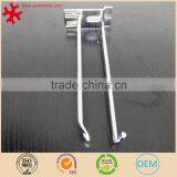 4"Pegboard Slatwall Double Loop Hook for Shop Accessory Chromed Finish - Pack of 100 thumbnail-5