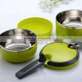 Round Thermal Stainless Steel Lunch Box thumbnail-1