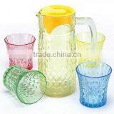 GH046 7pcs Glass Drinking Set With Colorful Spray thumbnail-1