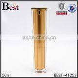 50ml Gold Acrylic Spray Pump Bottle Luxury Pump Pressure Spray Bottle for Lotion thumbnail-1