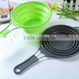 Food Grade Material Foldable Silicone Washing Up Bowl,Silicone Strainer thumbnail-3