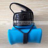 2017 650ml Sports BPA Free Silicone Drinking Water Bottle for Outdoor Sports Travel Bottles With Carabiner thumbnail-2